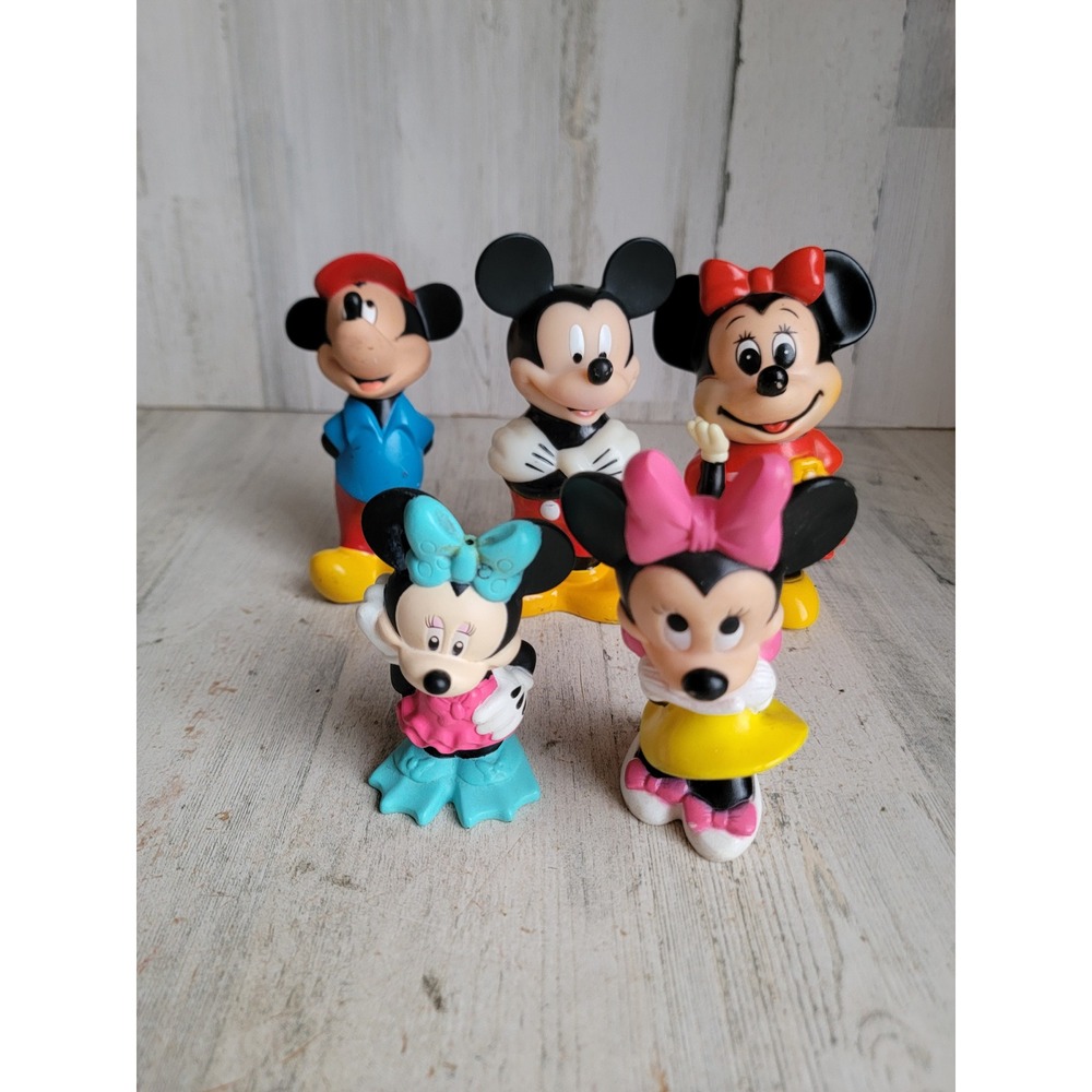 Minnie mouse piggy bank set toy variety playset‎ Mickey Disney unique